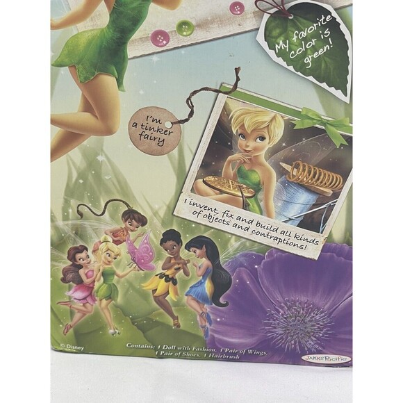 2012 JAKKS PACIFIC DISNEY FAIRIES DOLL TINK VIOLET FLOWER NEW IN BOX - Picture 16 of 16
